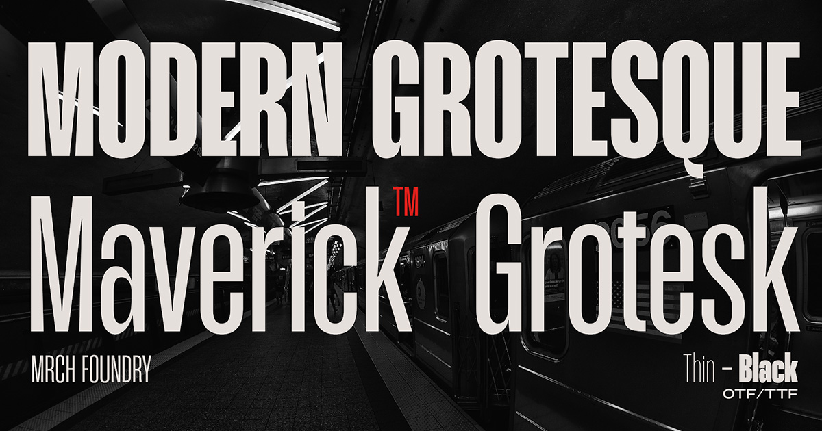 Font Việt Hóa - Maverick Grotesk Font Tiếng Việt Kiểu Chữ Condensed